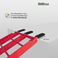 TRUTZHOLM 2x Auffahrrampe klappbar 180 cm Traglast 680 kg Alu geriffelt Verladerampe rot