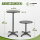 Stehtisch 2in1 Bistrotisch Alu klappbar höhenverstellbar 70/115 cm Ø 60 cm Partytisch Anthrazit