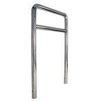5 x Fahrradanlehnbügel 118 x 78 cm Edelstahl Ø 60 mm Einbetonieren Fahrradständer Parker Typ H