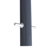 5x Fahrradanlehnbügel 118x56cm Stahl Ø60mm einbetonieren feuerverzinkt pulverbeschichtet Anthrazit Typ D