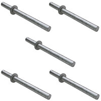 5x Fahrradanlehnbügel 118x56cm Stahl Ø60mm einbetonieren feuerverzinkt pulverbeschichtet Anthrazit Typ D