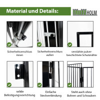 Kaminschutzgitter klappbar 300x70 cm 10,5 kg pulverbeschichtet Metall Schutzgitter B-Ware