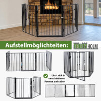 Kaminschutzgitter klappbar 300x70 cm 10,5 kg pulverbeschichtet Metall Schutzgitter B-Ware