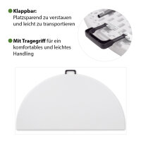 Klapptisch rund Ø 120 cm Höhe 74 cm Kunststoff / Stahl pulverbeschichtet Campingtisch Partytisch