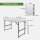 Flohmarkttisch höhenverstellbar 120x60 cm zusammenklappbar Campingtisch Partytisch Tapeziertisch