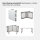 Flohmarkttisch höhenverstellbar 120x60 cm zusammenklappbar Campingtisch Partytisch Tapeziertisch