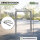2 x Fahrradanlehnbügel 118 x 78 cm Edelstahl Ø 60 mm Typ U Einbetonieren Fahrradständer Parker Typ U