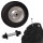 Schubkarrenrad pannensicher Vollgummi 4.80/4.00-8 grau/schwarz + Achse Ersatzrad Reifen PU
