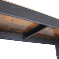 2x Wohnzimmerregal 150x75x30 cm dunkel Traglast je 650 kg Steckregal Schwerlastregal Lagerregal