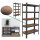 2x Wohnzimmerregal 150x75x30 cm dunkel Traglast je 650 kg Steckregal Schwerlastregal Lagerregal