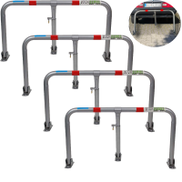 4x Parkplatzsperre abschließbar 43 x 80 cm...
