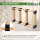 Holzstapelhilfe 2er Set Halterung 34 x 10 cm lackierter Stahl schwarz Holzstapelhalter