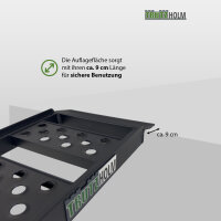 TRUTZHOLM 1x Auffahrrampe Alu 2-fach klappbar 199 cm Traglast 340 kg Verladerampe gelocht schwarz