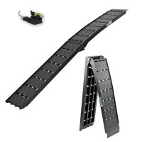 TRUTZHOLM 1 x Auffahrrampe klappbar 226 cm Traglast 680 kg Alu geriffelt Motorradrampe Verladerampe