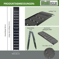 TRUTZHOLM 1 x Auffahrrampe klappbar 226 cm Traglast 680 kg Alu geriffelt Motorradrampe Verladerampe