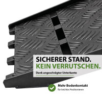 TRUTZHOLM 1x Auffahrrampe Alu klappbar 226 cm Traglast 680 kg Verladerampe inkl. Spanngurt
