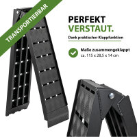 TRUTZHOLM 1x Auffahrrampe Alu klappbar 226 cm Traglast 680 kg Verladerampe inkl. Spanngurt