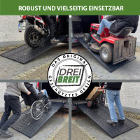 DREIBREIT by TRUTZHOLM 2-fach Auffahrrampe klappbar 215 cm 1020 kg Alu gelocht Verladerampe Rampe