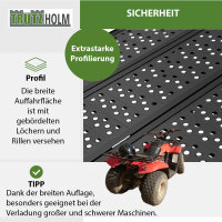 DREIBREIT by TRUTZHOLM 2-fach Auffahrrampe klappbar 215 cm 1020 kg Alu gelocht Verladerampe Rampe