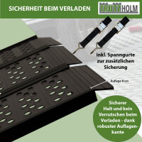 DREIBREIT by TRUTZHOLM 2-fach Auffahrrampe klappbar 215 cm 1020 kg Alu gelocht Verladerampe Rampe