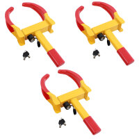 3er Set Radkralle Parkkralle mit Sicherheitsschloss,...