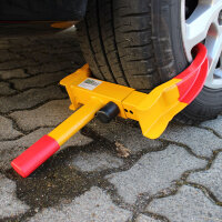 3er Set Radkralle Parkkralle mit Sicherheitsschloss, Reifenbreite 17-27,5 cm, mit je 2 Schlüsseln