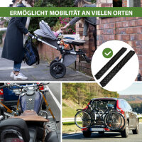 TRUTZHOLM Auffahrrampen 160 cm 400 kg Stahl schwarz gebördelt Verladerampe Quads Rasenmäher