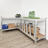 2x Schwerlastregal 180x160x60 cm Traglast 1000 kg Steckregal Lagerregal Kellerregal Werkstattregal