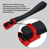 4x Spanngurt Zurrgurt Klemmschloss mit Gummischutzkappe1 tlg 2 m x 2,5 cm 500 kg