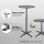 2x Stehtisch 2in1 Bistrotisch Alu klappbar höhenverstellbar 70/115 cm Ø 60 cm Partytisch Bartisch
