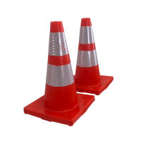2x Verkehrsleitkegel Pylone flexibel bruchsicher...