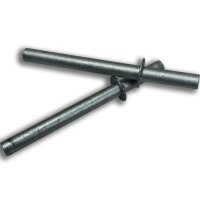 2x Fahrradanlehnbügel 116,5x77 cm Flachstahl 13 mm Anthrazit Einbetonieren Fahrradständer Parker Typ U