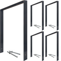 5x Fahrradanlehnbügel 116,5x77 cm Flachstahl 13 mm...