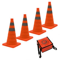 4x Pylon faltbar 45 cm Leitkegel Warnkegel Verkehrskegel...