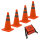 4x Pylon faltbar 45 cm Leitkegel Warnkegel Verkehrskegel Sicherheitskegel reflektierend
