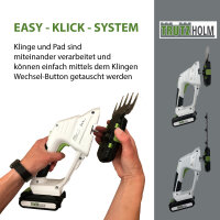 Akku Gras- und Strauchschere 20 V 2-in-1 inkl. 2.0Ah Akku 10 cm Gras- und 20 cm Strauchklinge