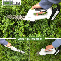 Akku Gras- und Strauchschere 20 V 2-in-1 inkl. 2.0Ah Akku 10 cm Gras- und 20 cm Strauchklinge