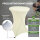 Set Stehtisch klappbar Ø 80 cm in Anthrazit & Husse in Beige bügelfrei für Gastrotisch Bistrotisch