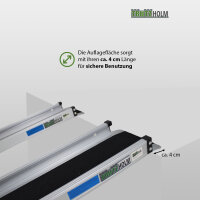 TRUTZHOLM 2x Teleskoprampe 135-244 cm 272 kg Alu Rollstuhlrampe friktionsbeschichtet inkl. Tasche