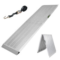TRUTZHOLM 1x Auffahrrampe extrabreit 70 cm Alu klappbar...