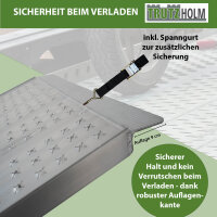 TRUTZHOLM 1x Auffahrrampe extrabreit 70 cm Alu klappbar 213 cm 400 kg Rampe Verladerampe Eventrampe