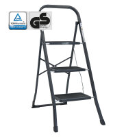 Trittleiter 3-stufig klappbar TÜV/GS 150 kg...
