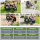 Rasentraktorheber 400 kg Tragkraft Akkuschrauber-Adapter, stufenlos & klappbar 45° Neigung Hebebühne