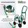 Schlauchwagen Basic 4 Räder 95,5 x 58 cm Stahl, für 50 m 3/4 Zoll Gartenschlauch grün