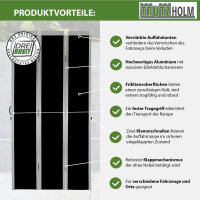 DREIBREIT by TRUTZHOLM Alu Auffahrrampe 255 cm extra lang 2-fach klappbar 1020 kg Alu beschichtet