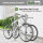 2x Fahrradanlehnbügel 115 x 53 cm Stahl feuerverzinkt Ø 60 mm Einbetonieren Fahrradständer Parker Typ O