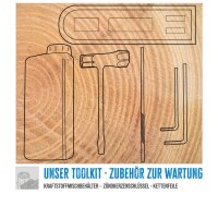 Güde Benzin Kettensäge KS 400-38 36cm Schnittlänge, 1,4Kw/1,9PS 2 Takt Motor 95040