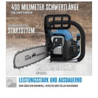 Güde Benzin Kettensäge KS 400-38 36cm Schnittlänge, 1,4Kw/1,9PS 2 Takt Motor 95040