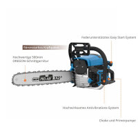 Güde Benzin Kettensäge KS 500-62 Motorsäge 3,9 PS 50 cm Oregon Schwert & Kette 95046 mit Toolkit
