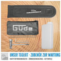 Güde Benzin Kettensäge KS 500-62 Motorsäge 3,9 PS 50 cm Oregon Schwert & Kette 95046 mit Toolkit